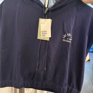 H&M Dark Blue Hoodie with Los Angeles Print